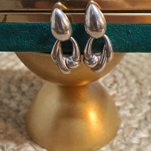 Vintage S.E. 925 Silver Drop Earrings